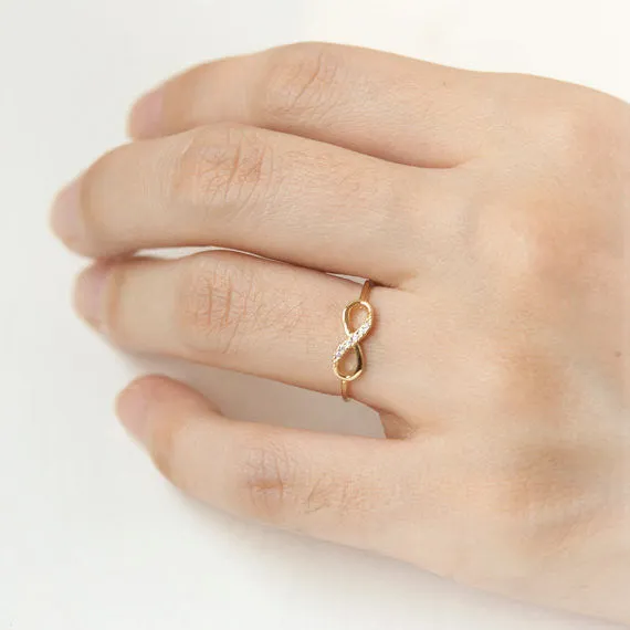 Infinity Ring in gold