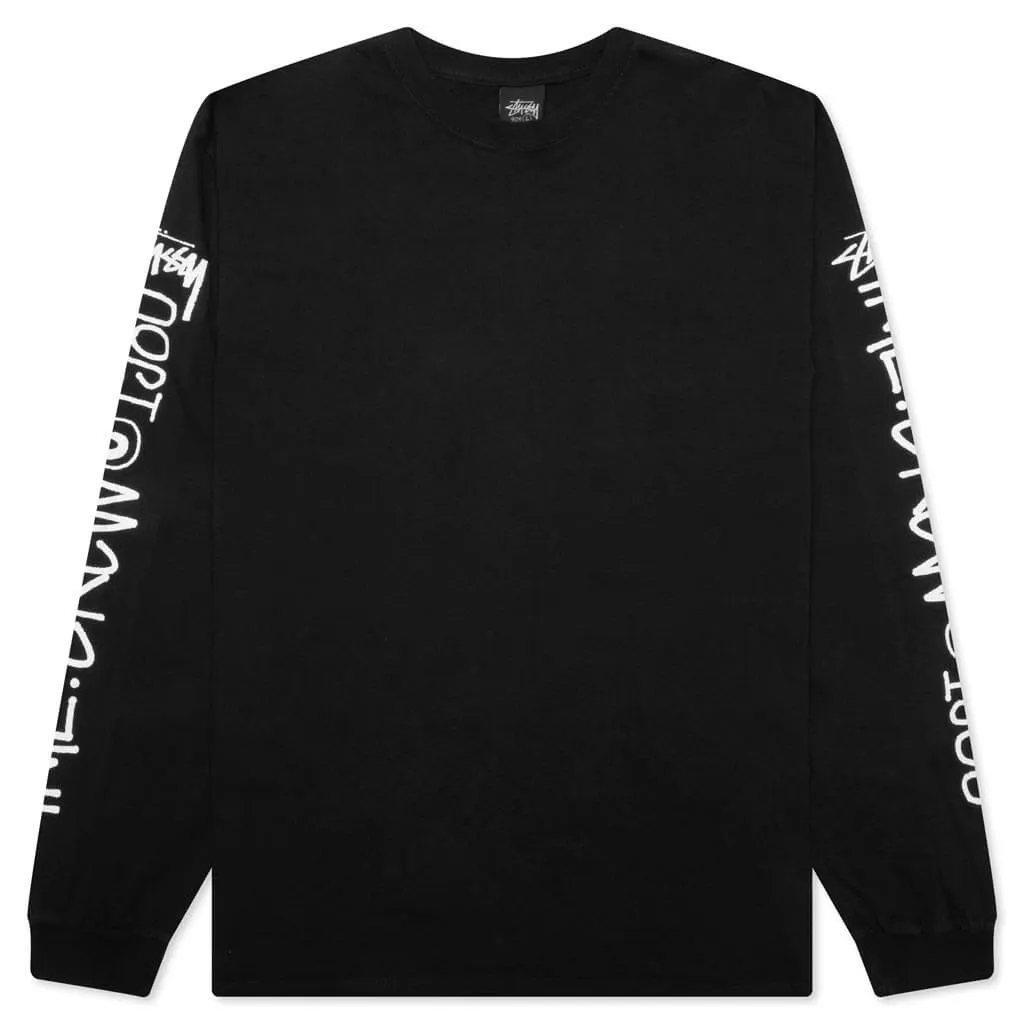 International Crew Pigment Dyed L/S Tee - Black