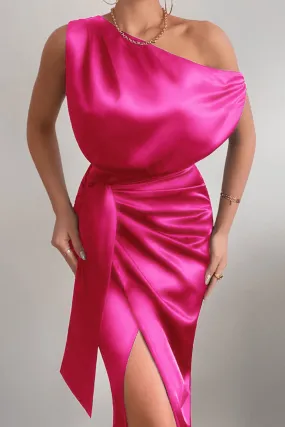 Kharisma Midi Dress - Hot Pink