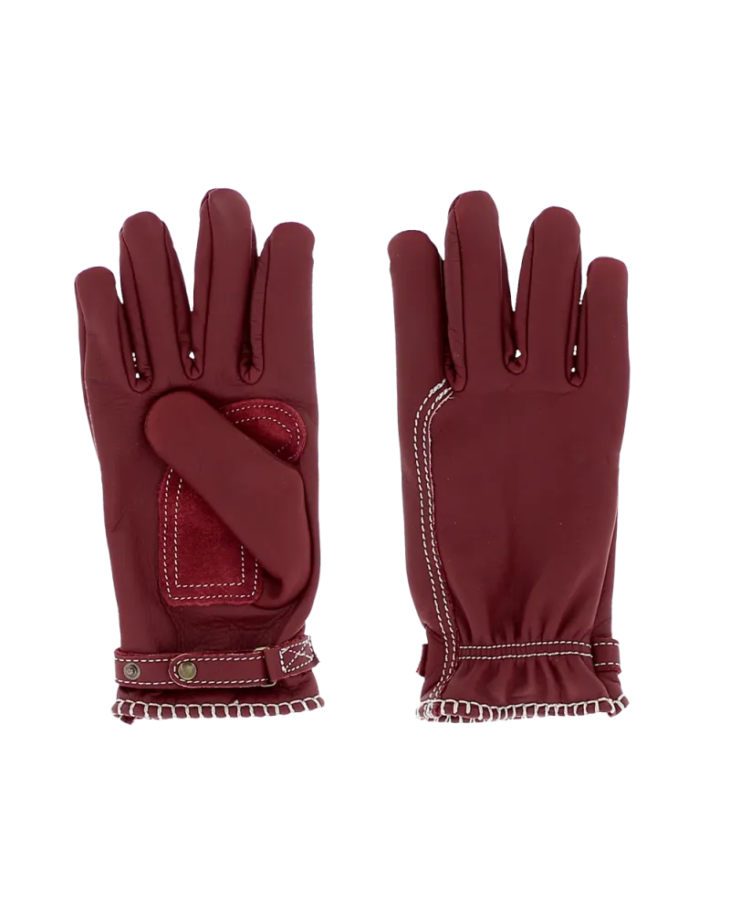 KYTONE Motorsport Leather Gloves - Bordeaux