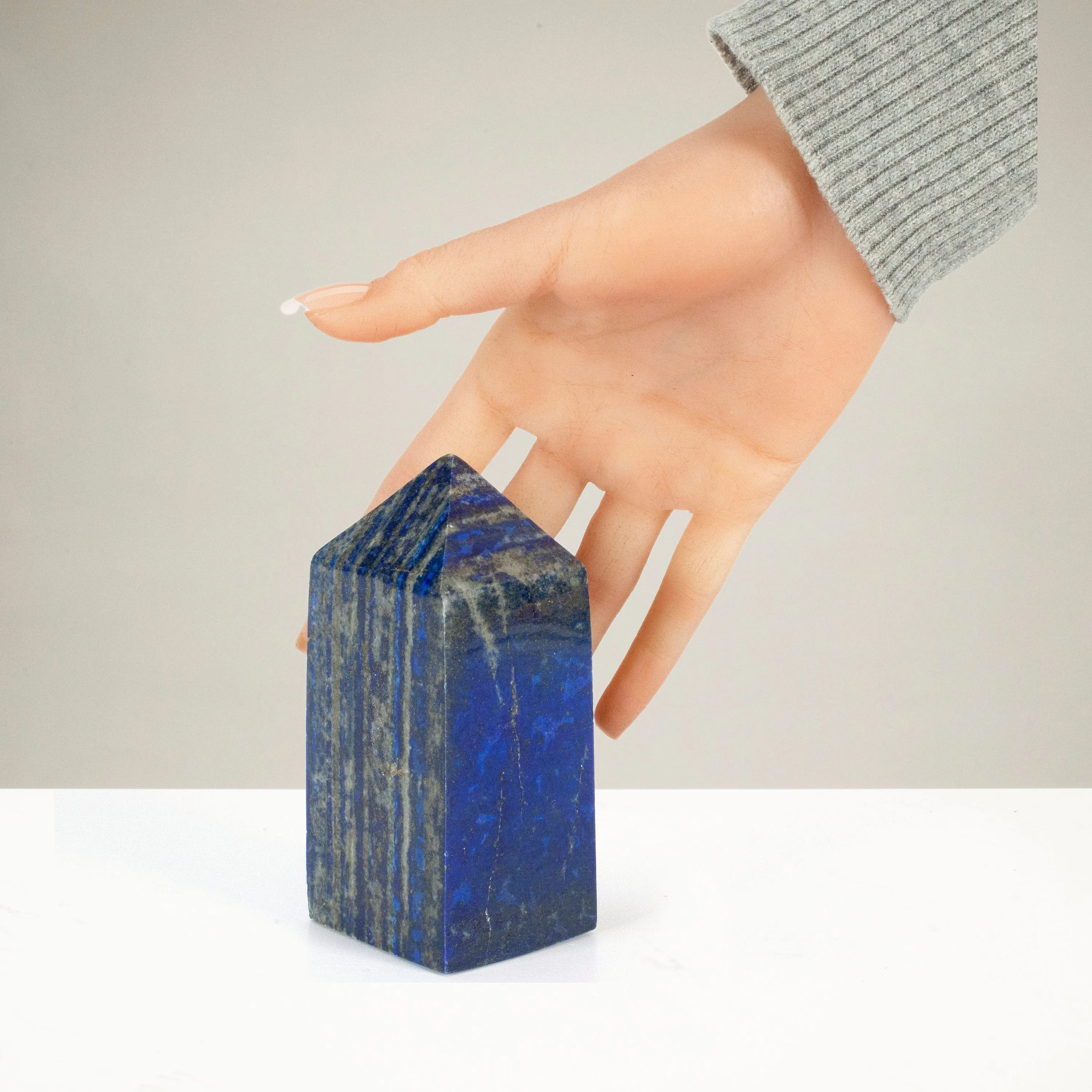 Lapis Lazuli Polished Obelisk from Afghanistan - 4.5 / 655 grams