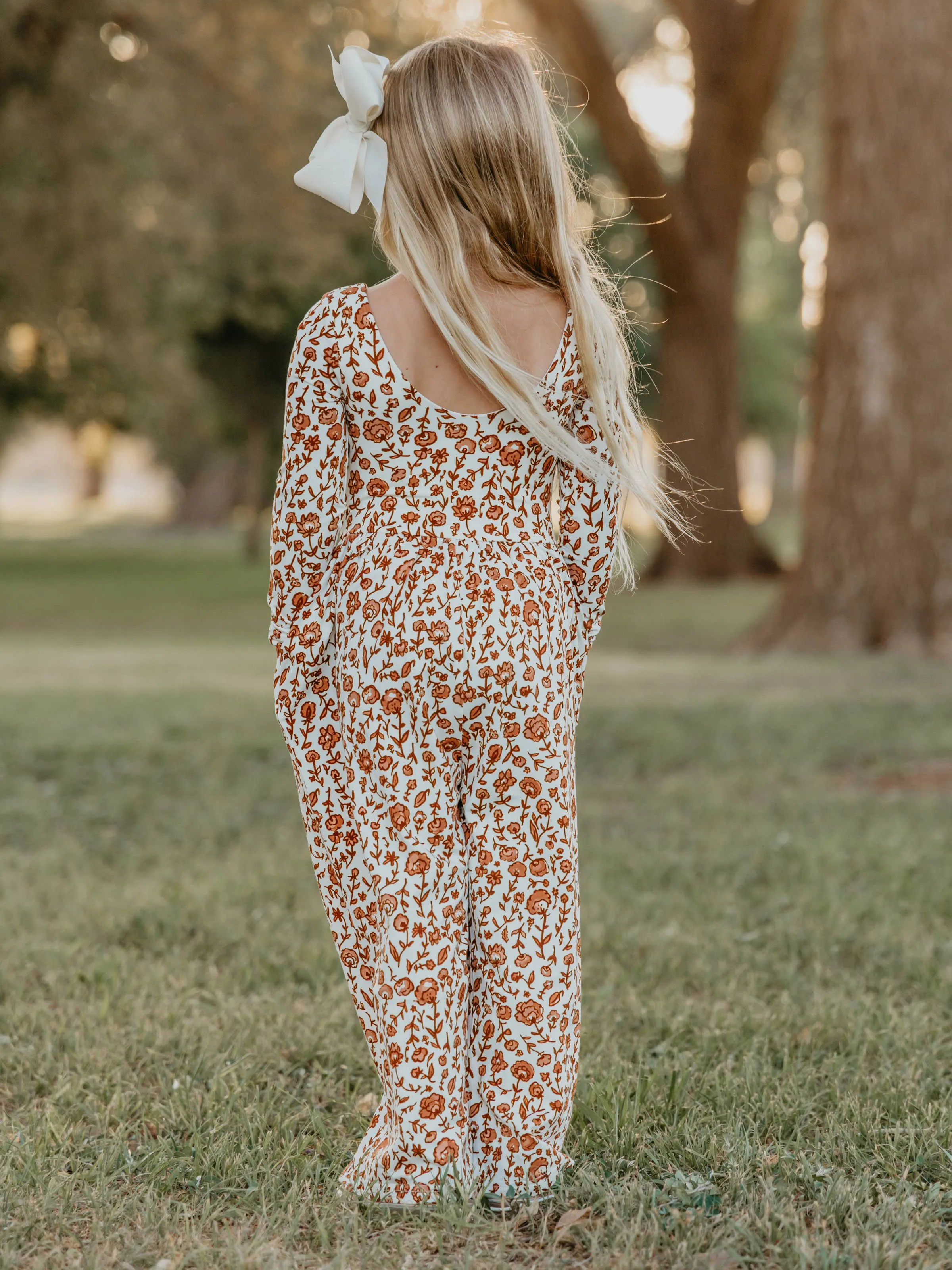 Leggy Romper - Rustic Flowers