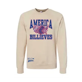 Limited Edition BFLO Zubaz America Billieves Crewneck