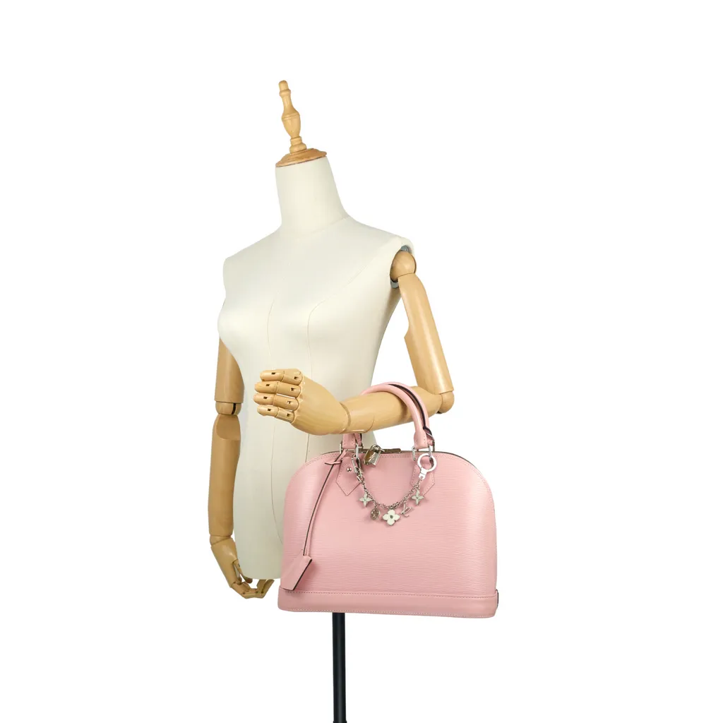 Louis Vuitton Pink Epi Leather Alma PM with Charms