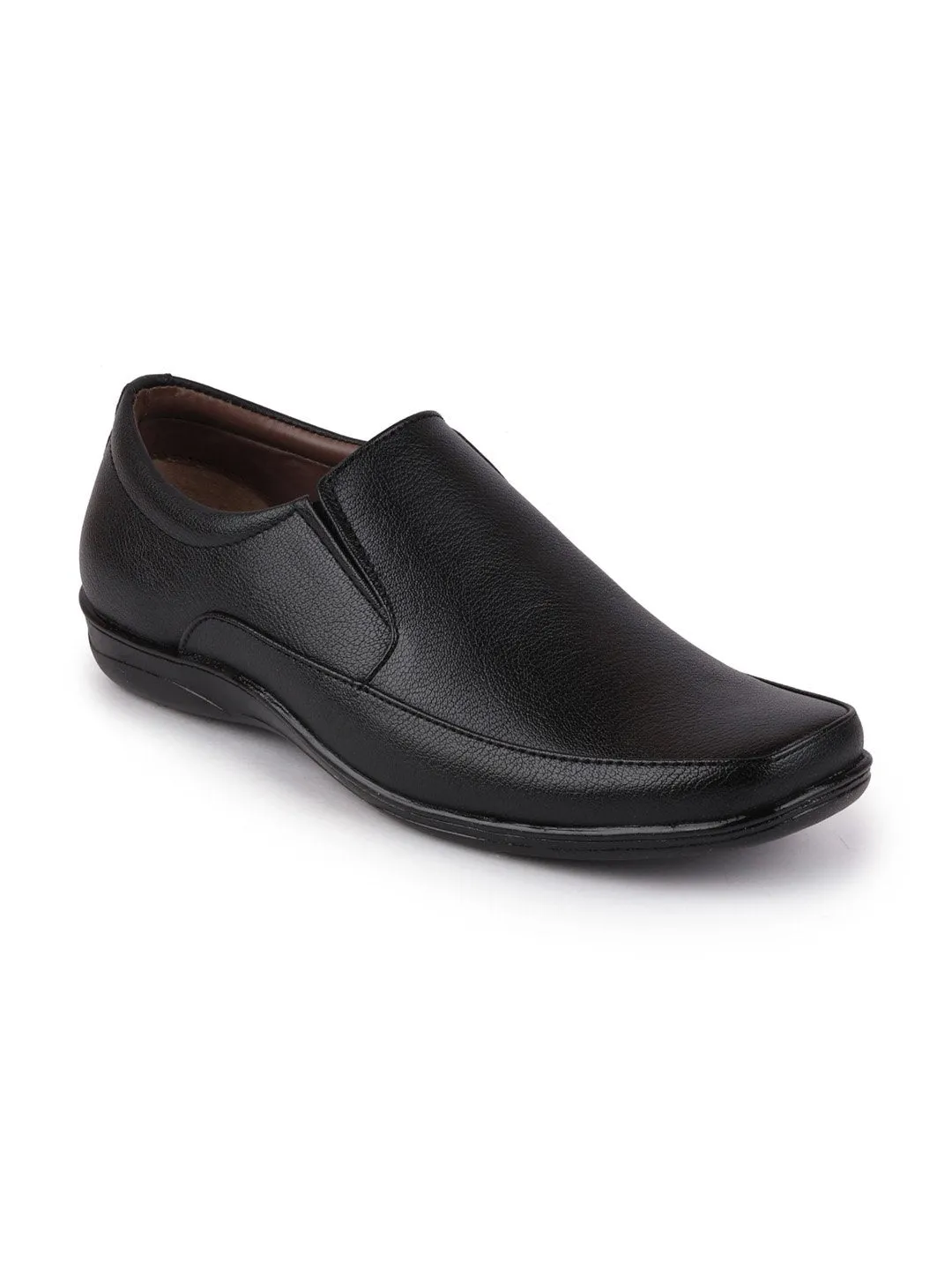 Men Black Formal Slip-On Shoes