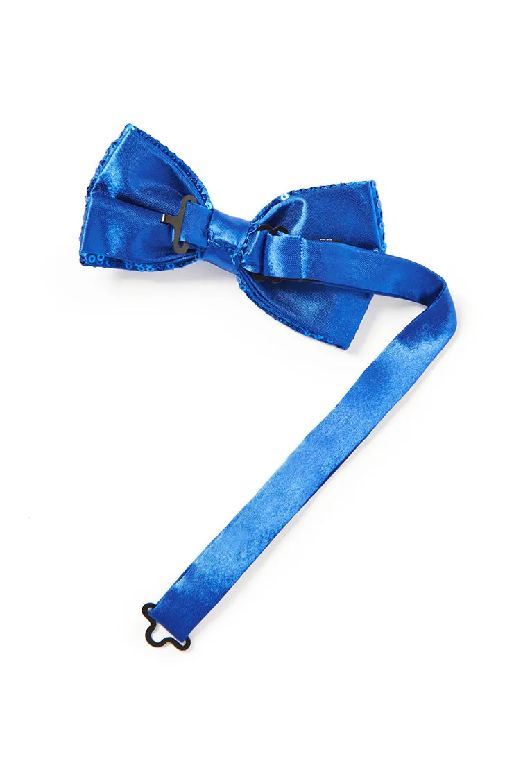 Men's Sequin Bow Tie - Cobalt Blue