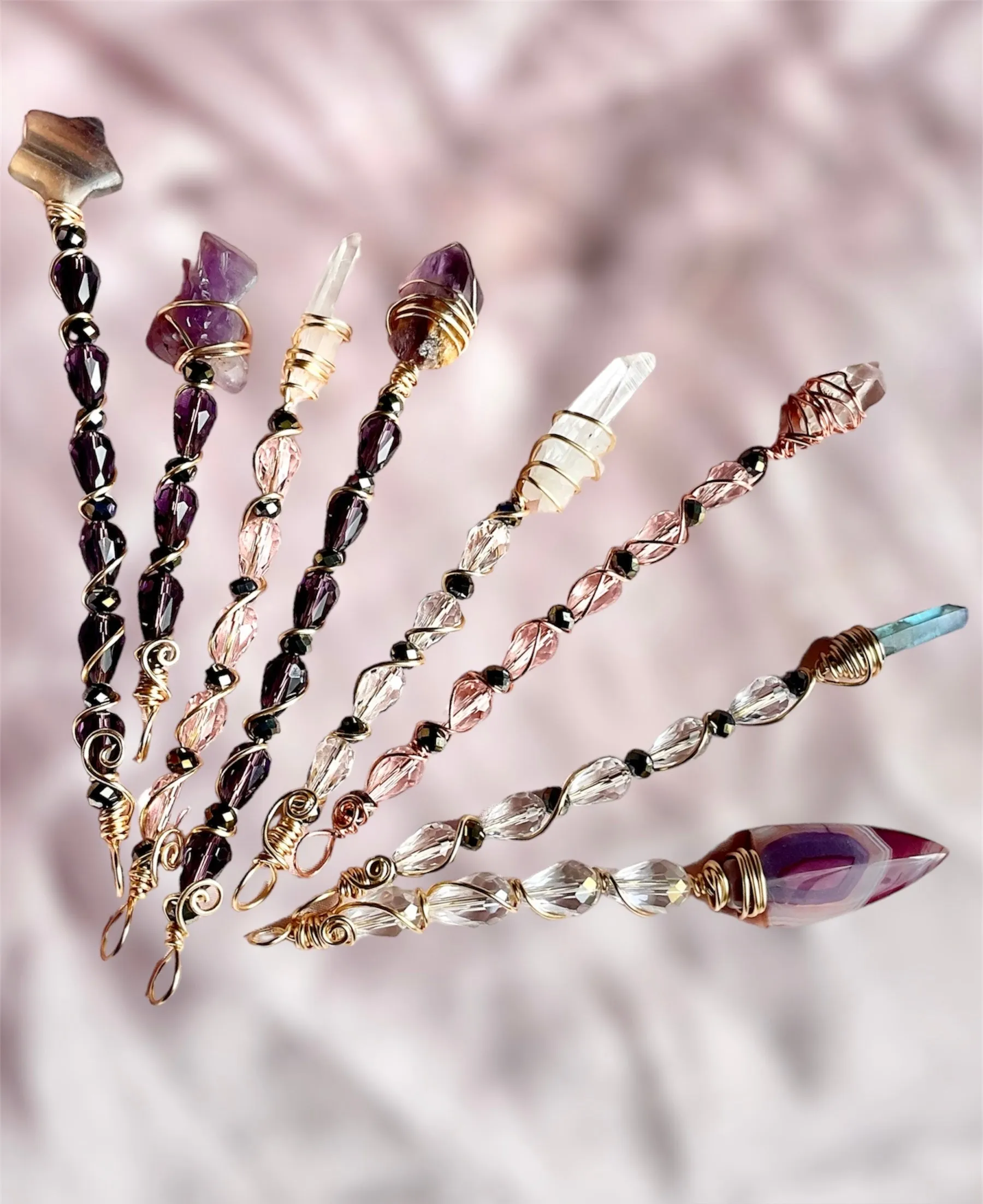 Mini Crystal Magic Wands