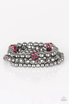 Noticeably Noir Pink-Bracelet