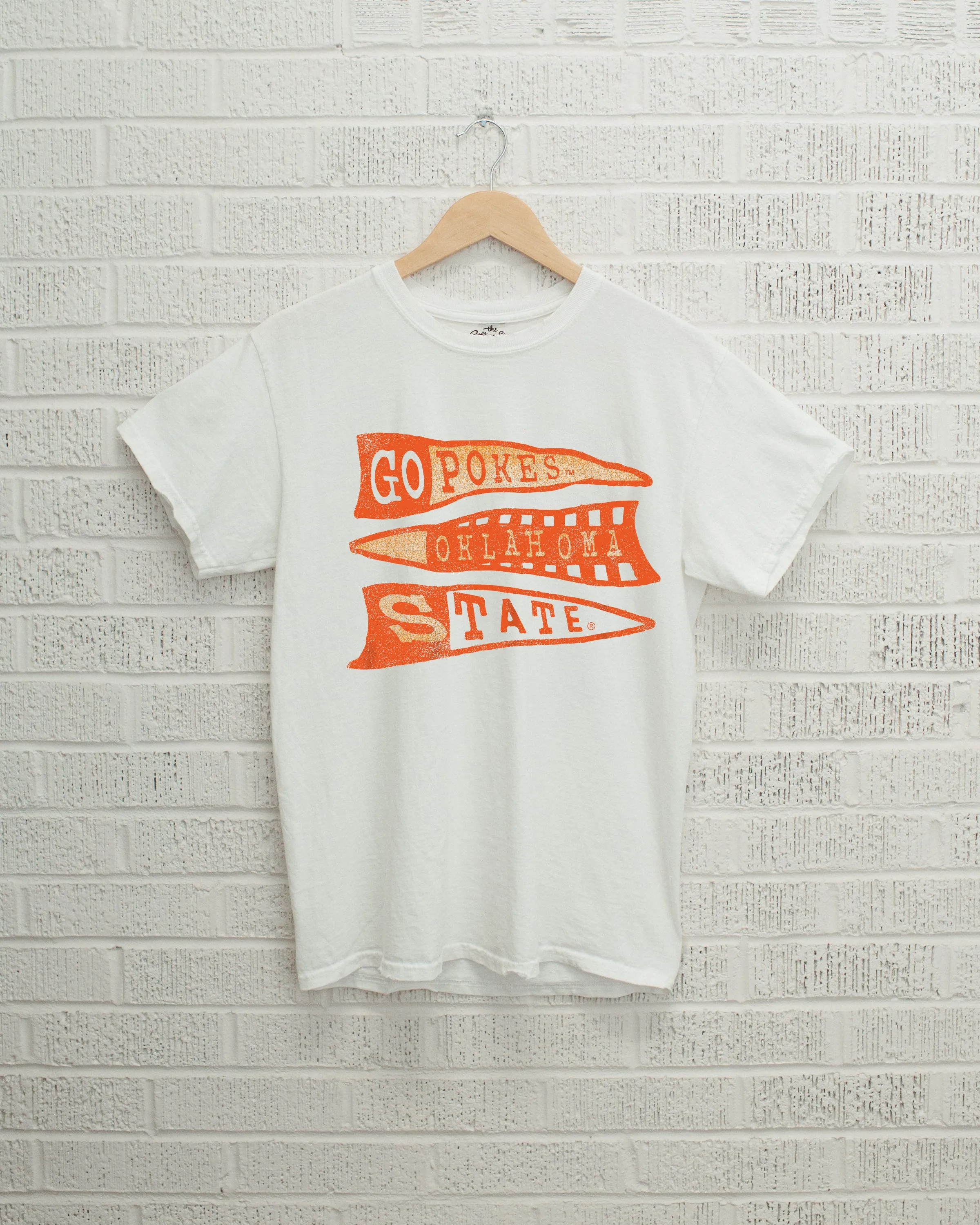 OSU Cowboys Pennant White Tee