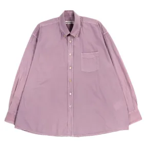 OUR LEGACY BORROWED BD SHIRT DUSTY LILAC COTTON VOILE