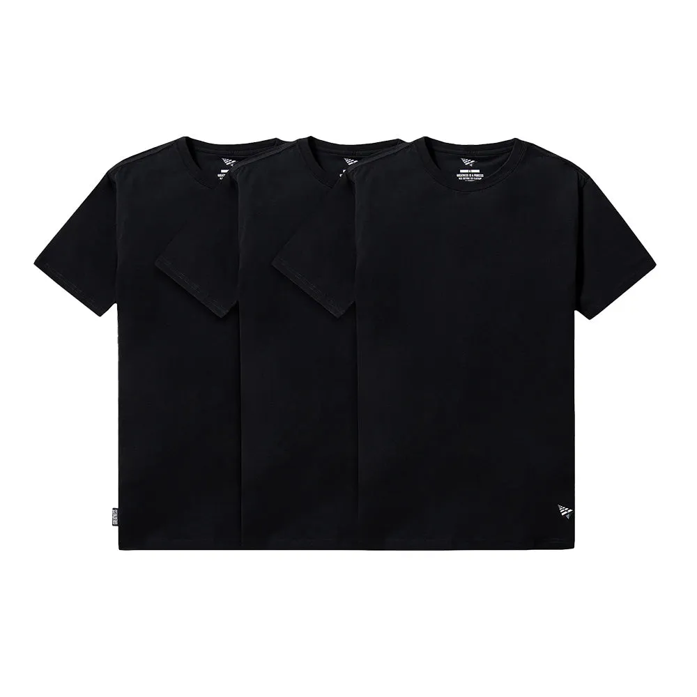 Paper Planes Essential 3 Pack Tee - Black