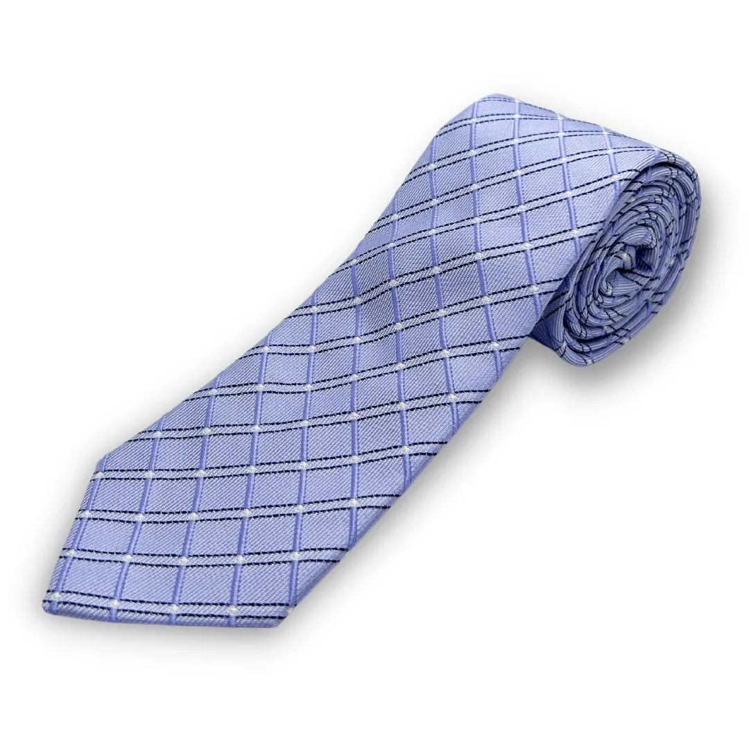 Paul Lawrence Boys Italian Silk Tie _Purple 101-2