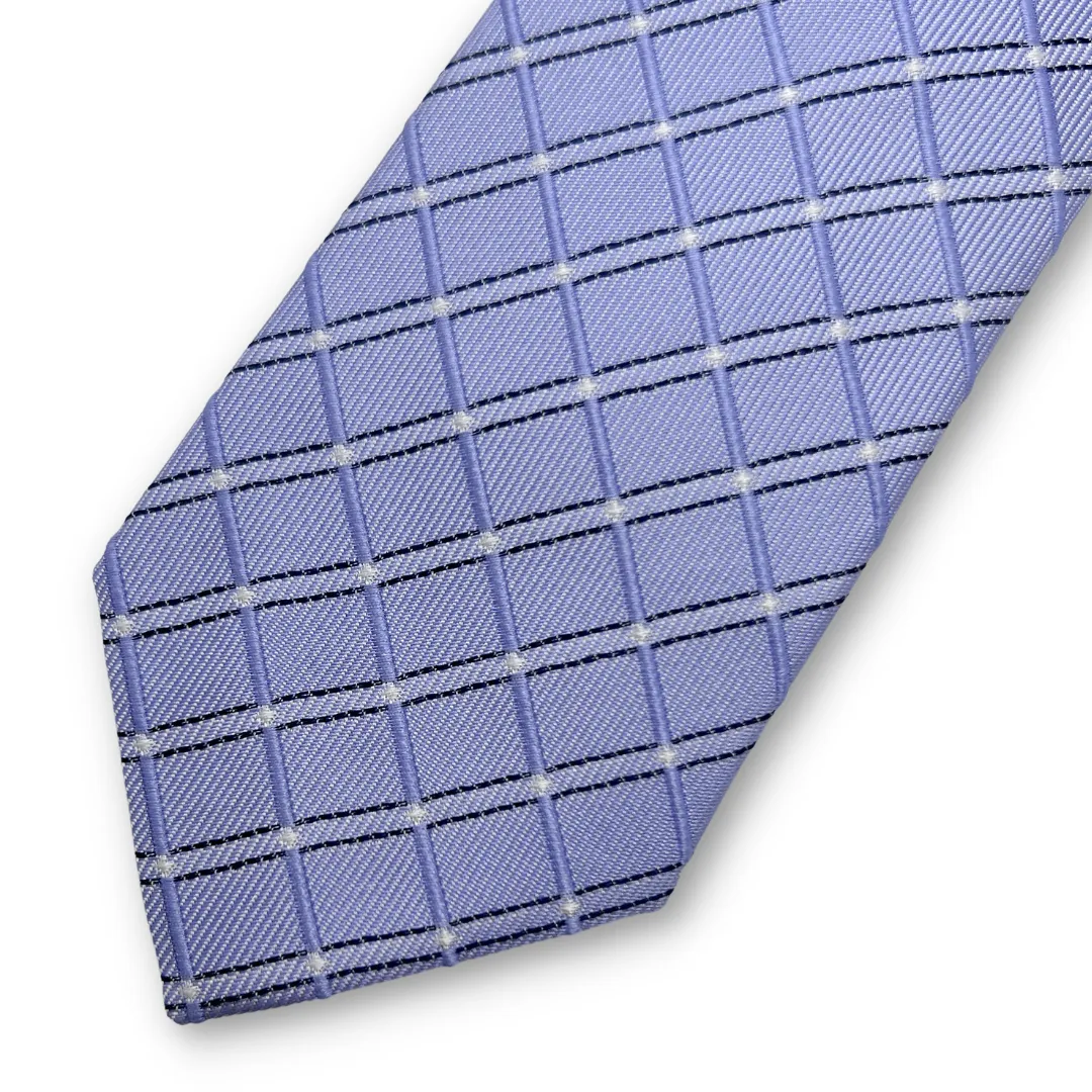 Paul Lawrence Boys Italian Silk Tie _Purple 101-2