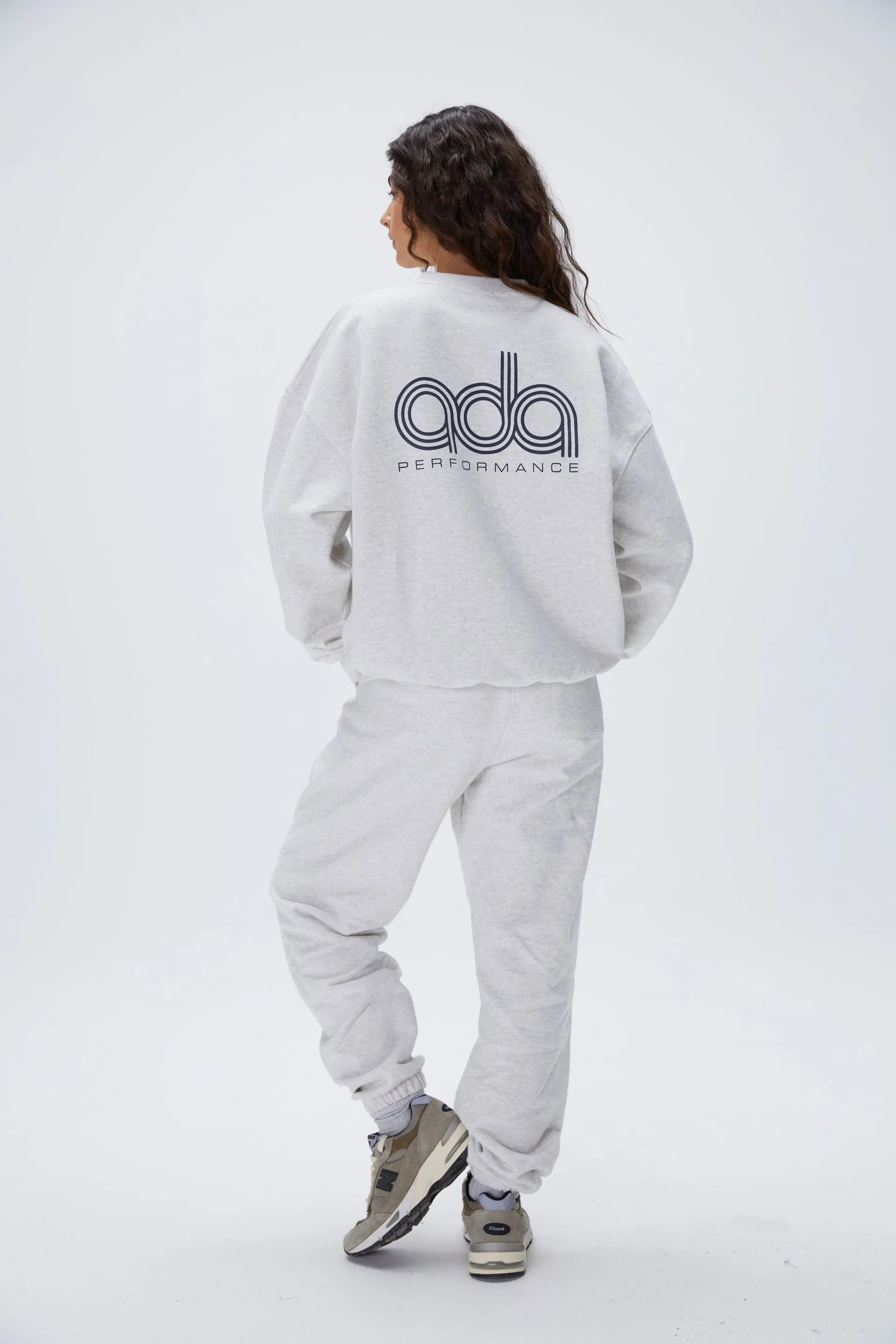 Performance Oversized Sweatshirt - Light Grey Melange