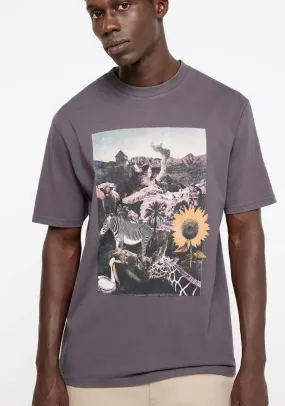 Photo print T-shirt - Grey