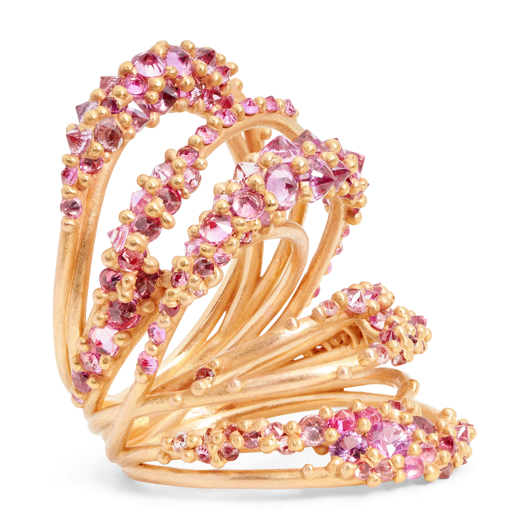 Pink Elara Ring in Rose - Size 7 - 9188