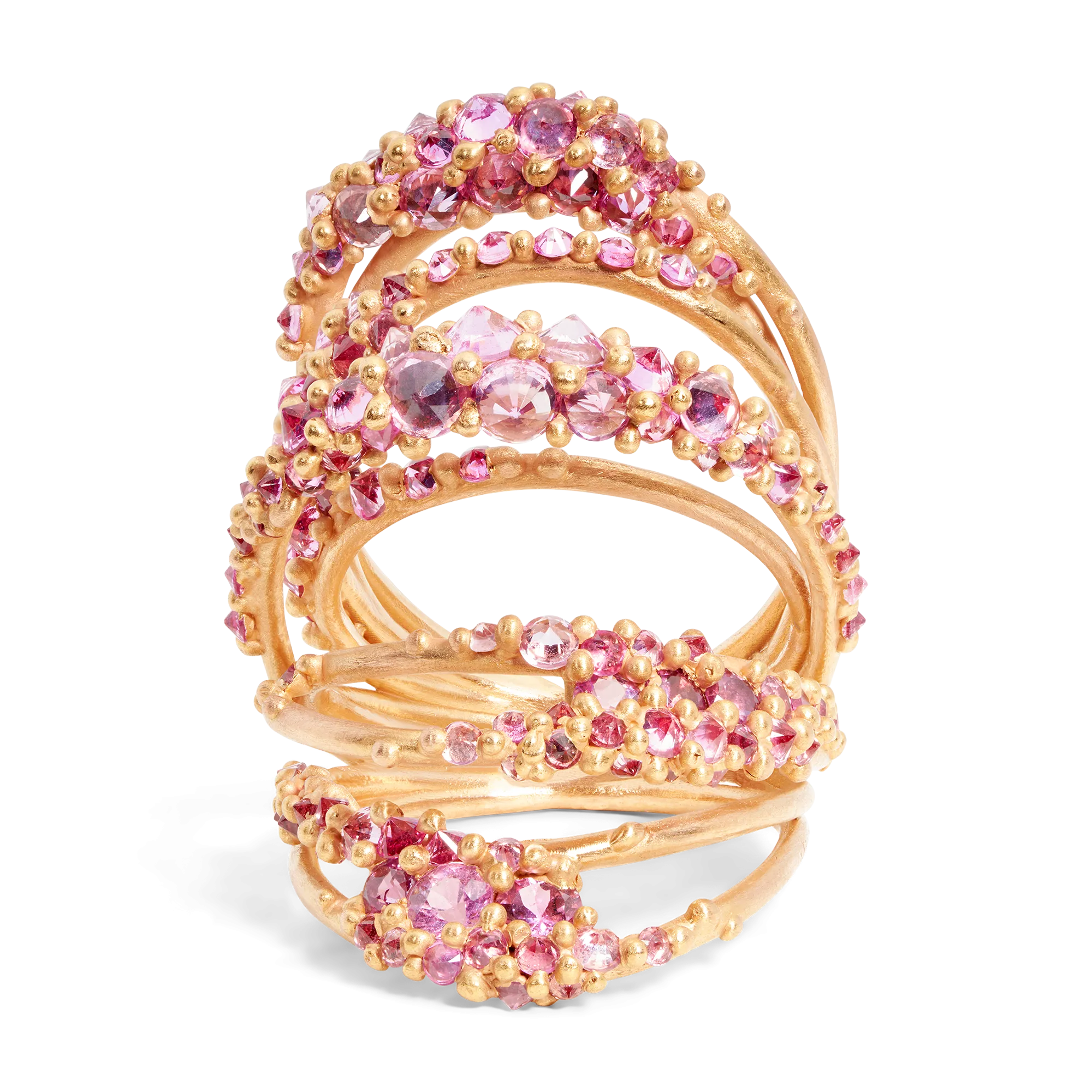 Pink Elara Ring in Rose - Size 7 - 9188