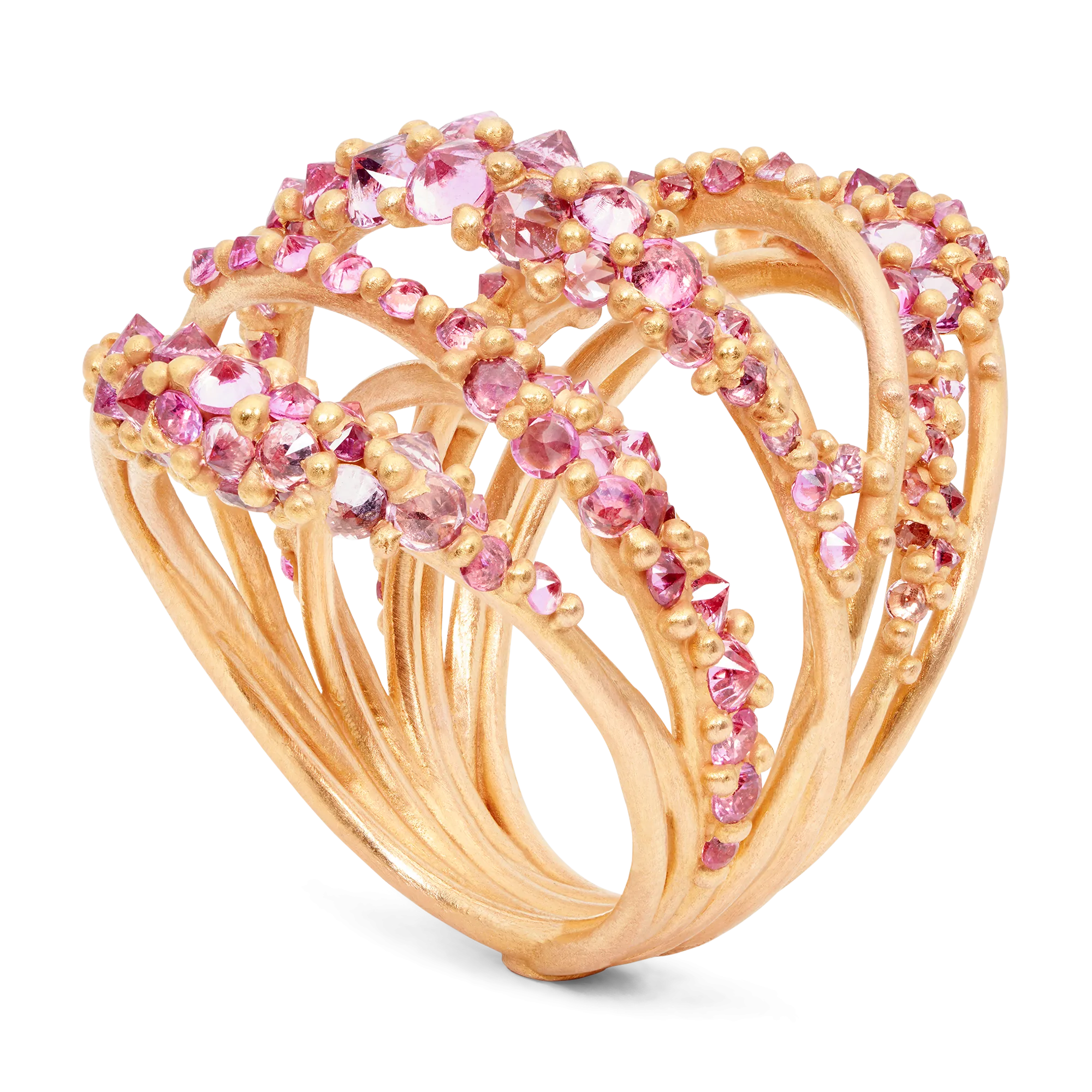 Pink Elara Ring in Rose - Size 7 - 9188