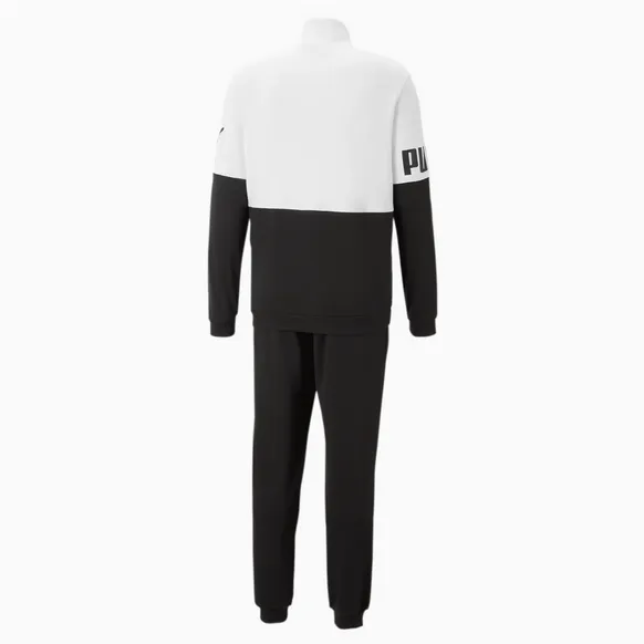 Puma Tracksuit Power Tr Cl Unisex adult tracksuit in polyester 673310 01 black-white