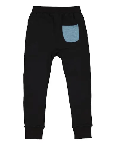 Rad Tribe Pant in Black & Blue Ash