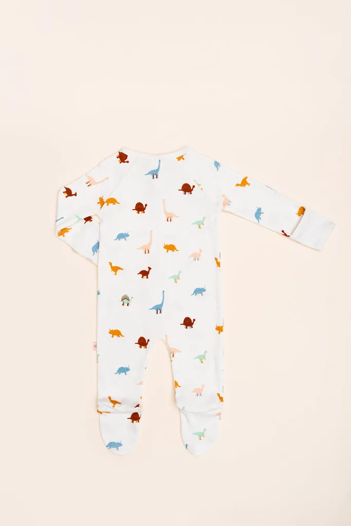 Raglan Sleepsuit - Dino