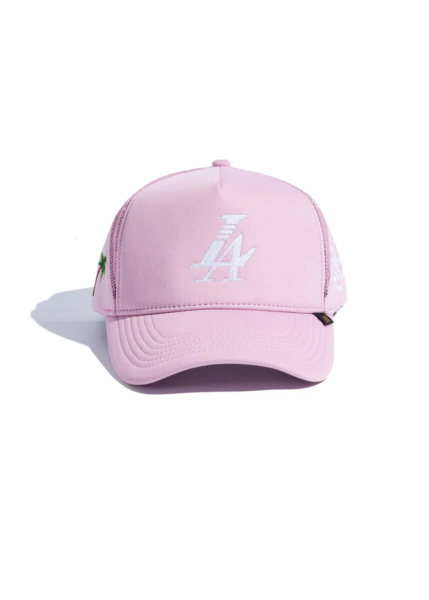 Reference PARADISE LA TRUCKER Hat (PINK)