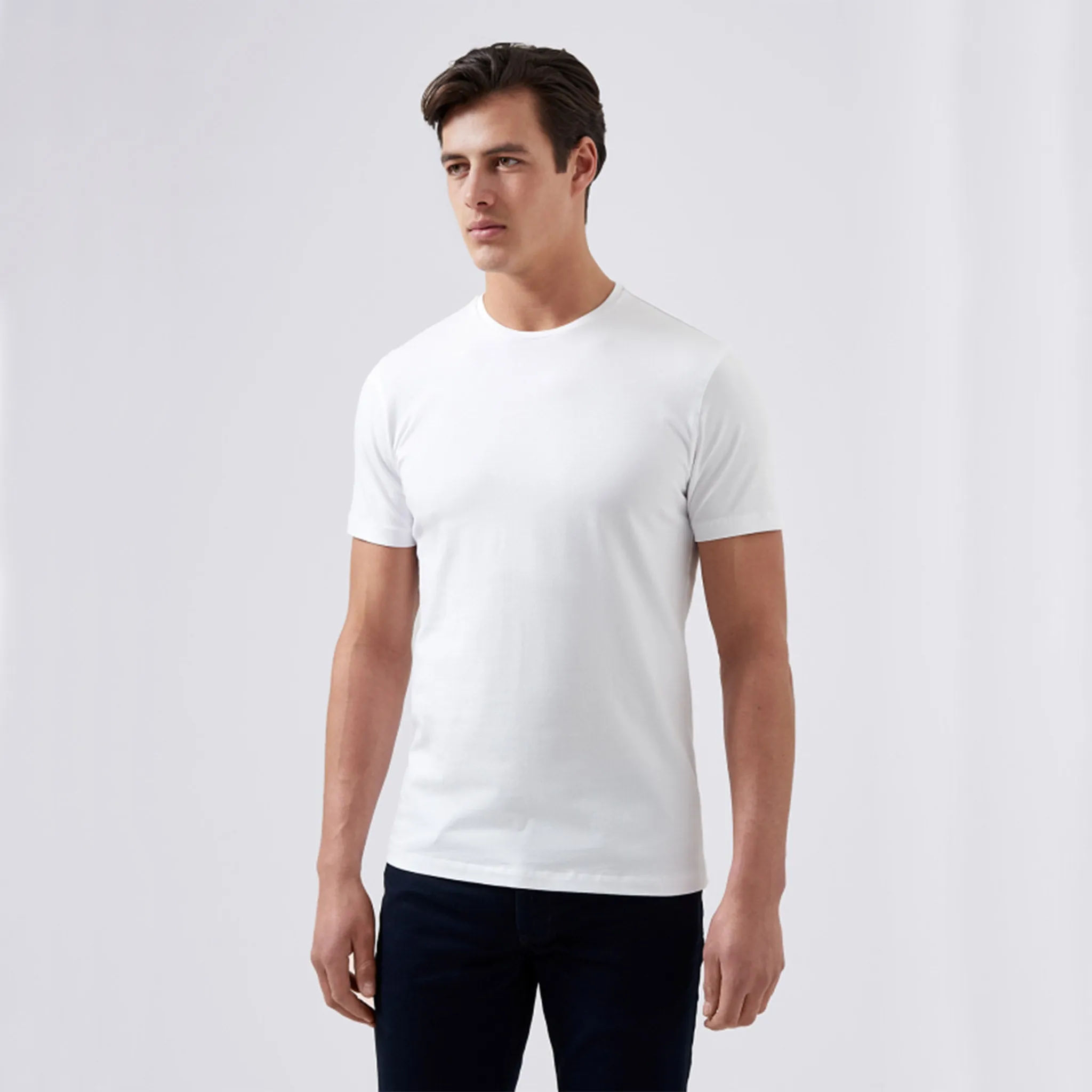 Remus Uomo Stretch Cotton Tee - White