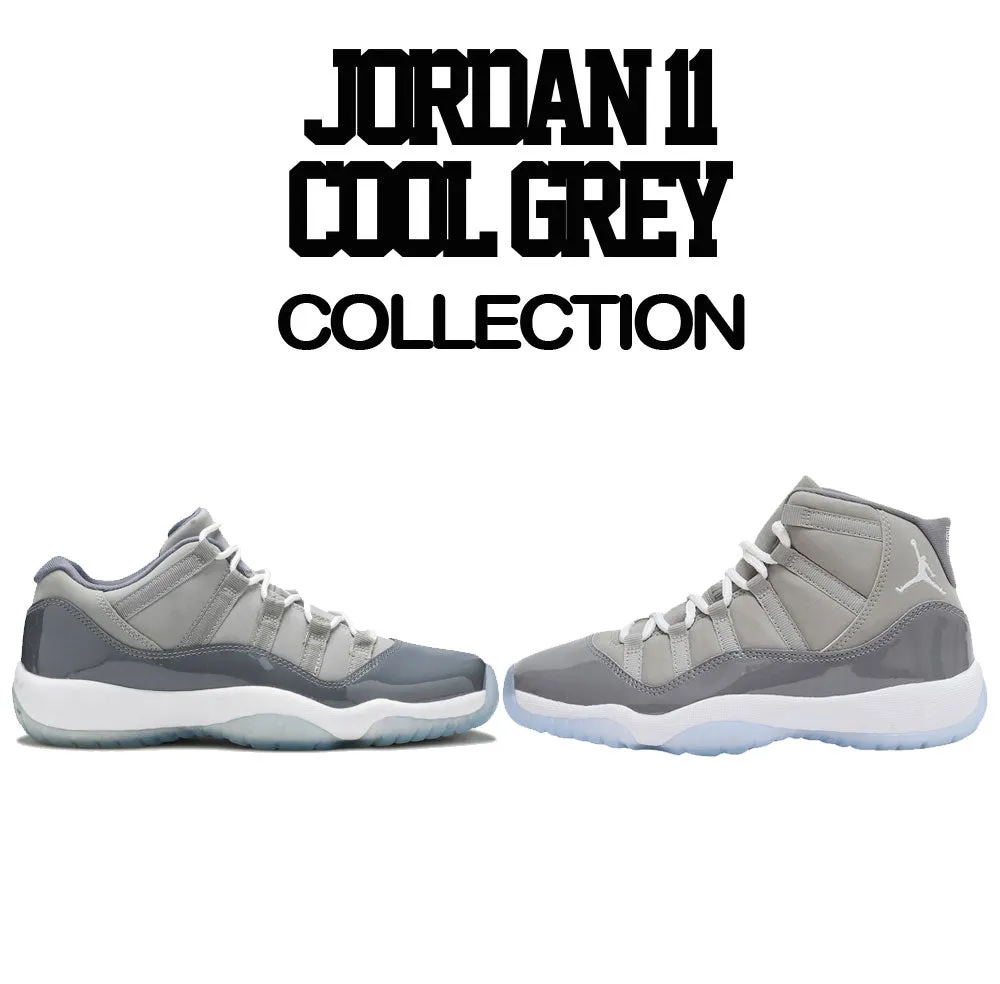 Retro 11 Cool Grey WIN Satin Jacket