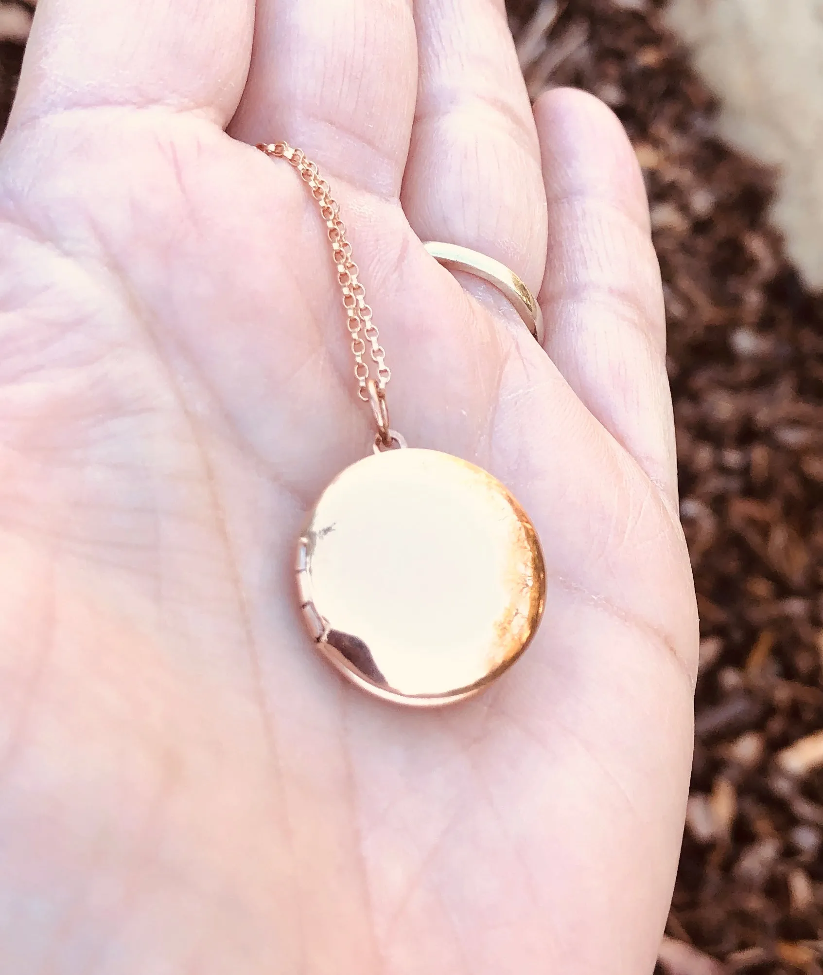 Rose Gold Personalized Locket