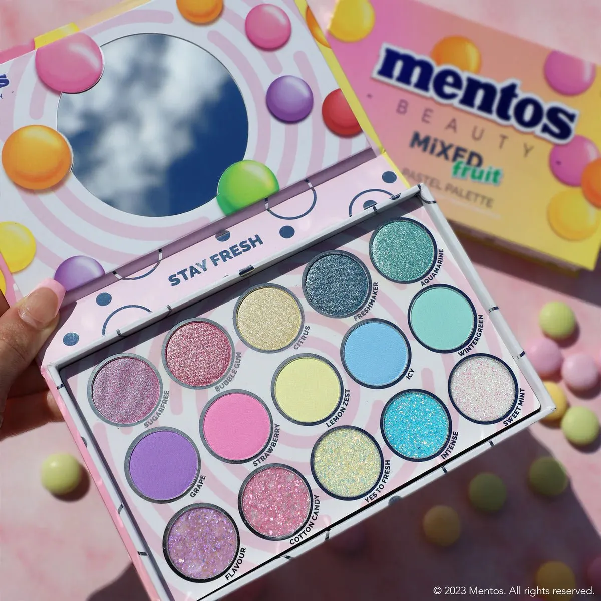 Rude Cosmetics Mentos Mixed Fruit Pastel Palette