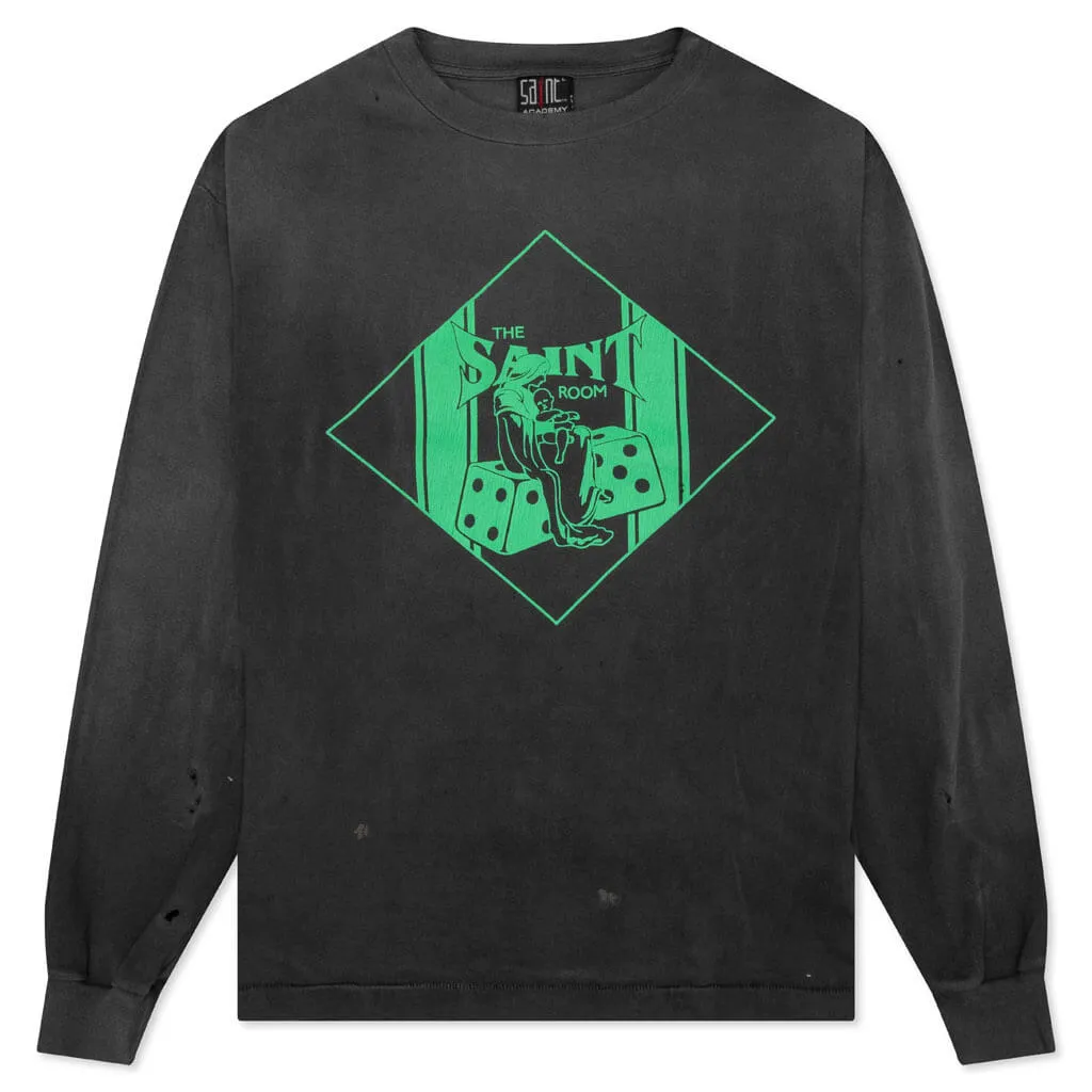 Saint Michael x Shermer Academy Saint Room L/S Tee - Black