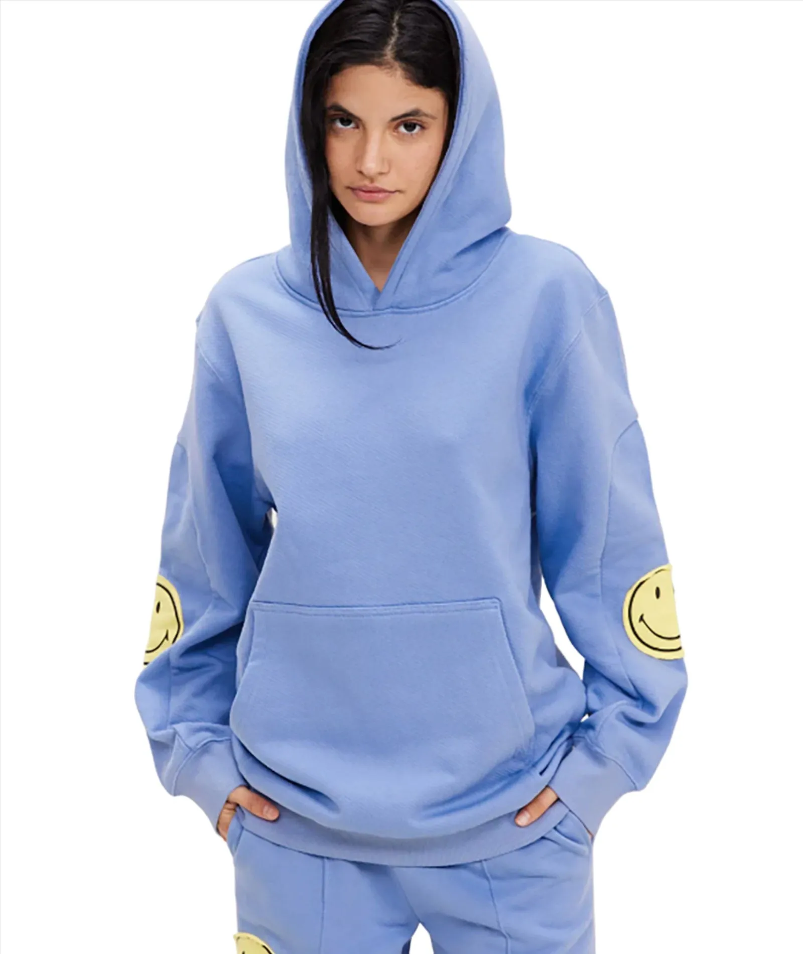 Samii Ryan Women Smiley Oversized Hoodie