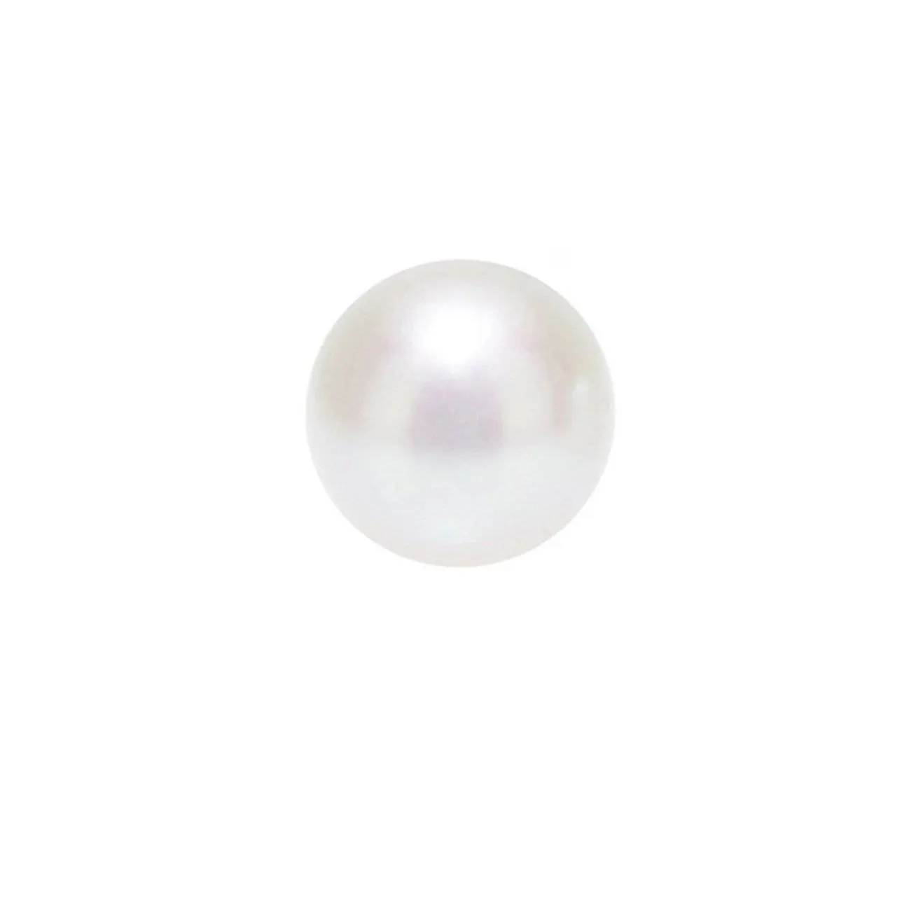 Second Grade Semi Round White Freshwater Pearl WA00044