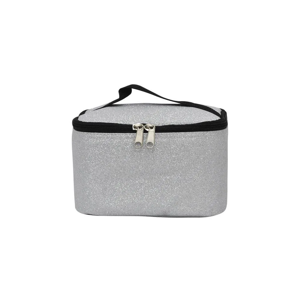 Silver Glitter NGIL Cosmetic Case