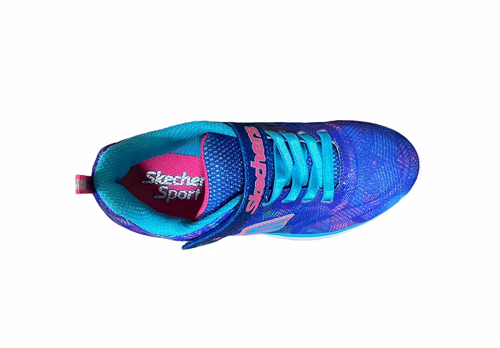 Skechers sneakers for girls and boys Spirit sprint Rainbow Raz 81337L BLMT blue