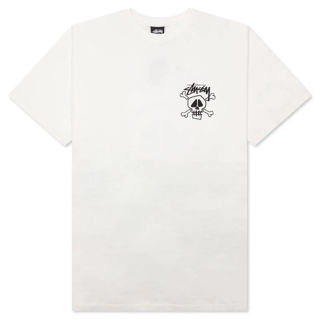 Skull & Bones Pigment Dyed Tee - Natural