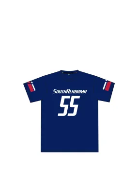 South Alabama Jaguars Navy Short Sleeve Microtech Jersey