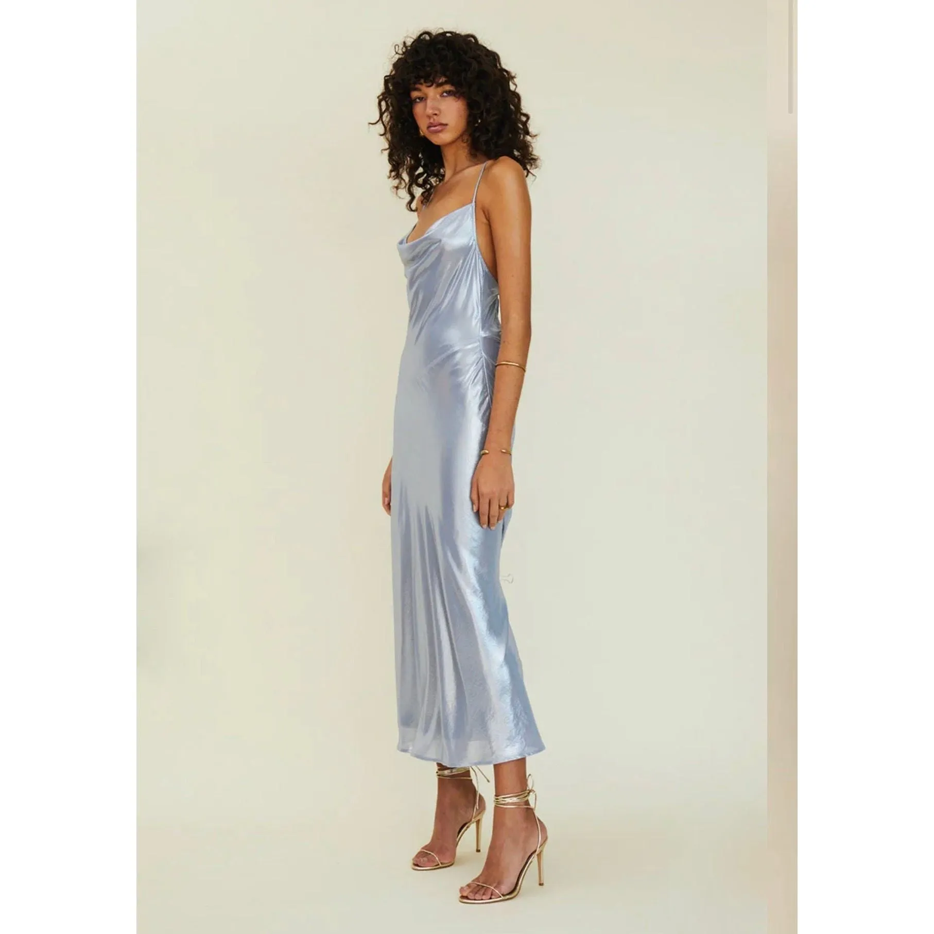 Suboo Agua Cowl Neck Bias Maxi Dress