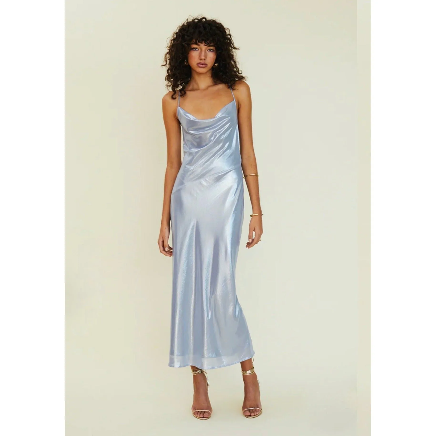 Suboo Agua Cowl Neck Bias Maxi Dress