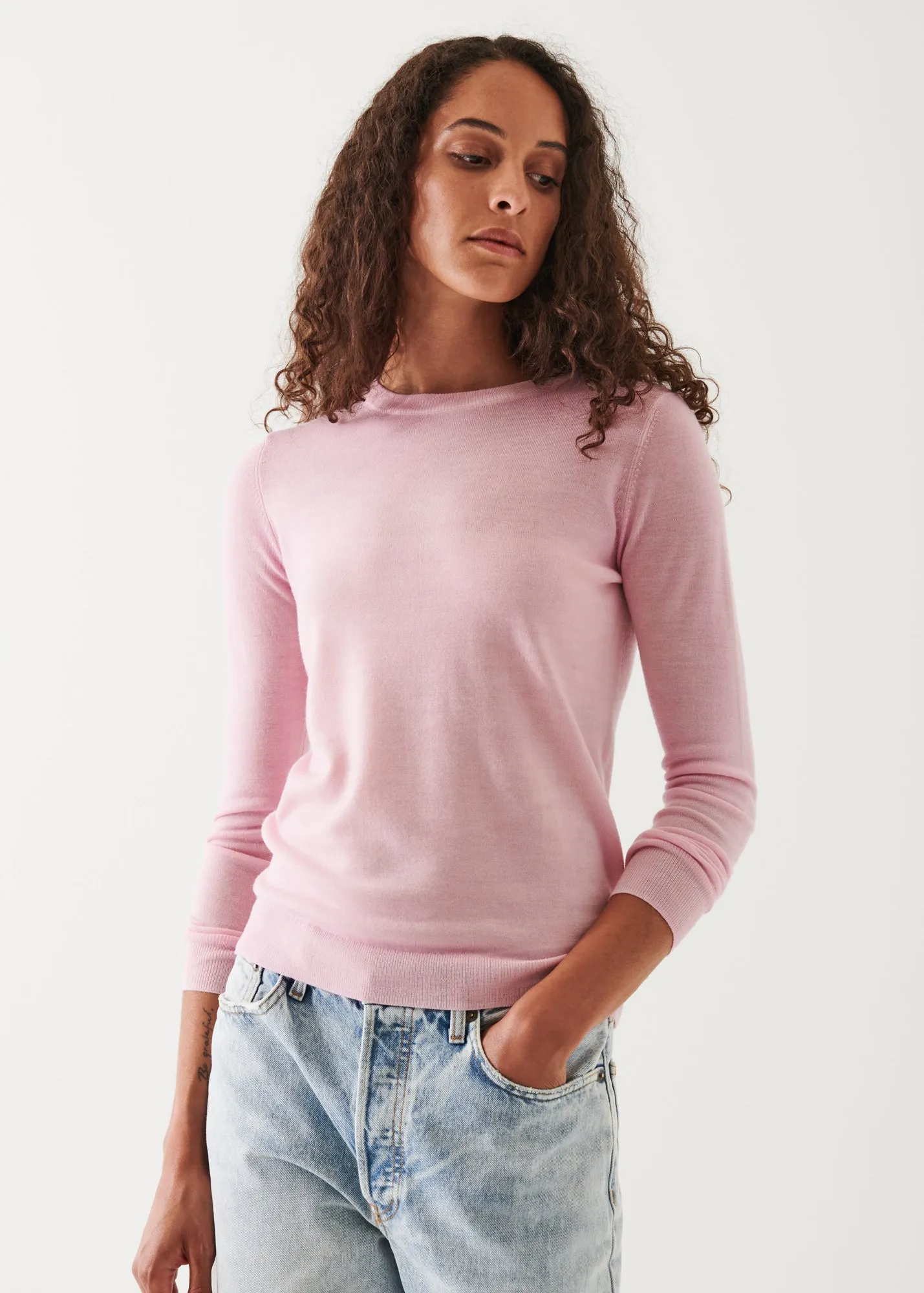 SUPERFINE MERINO SUNFADE CREWNECK