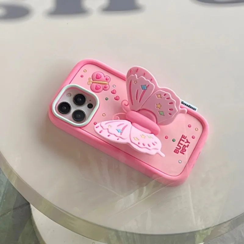 Sweet Pink Butterfly Phone Case - Kimi