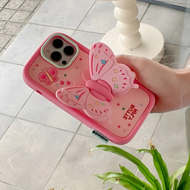 Sweet Pink Butterfly Phone Case - Kimi