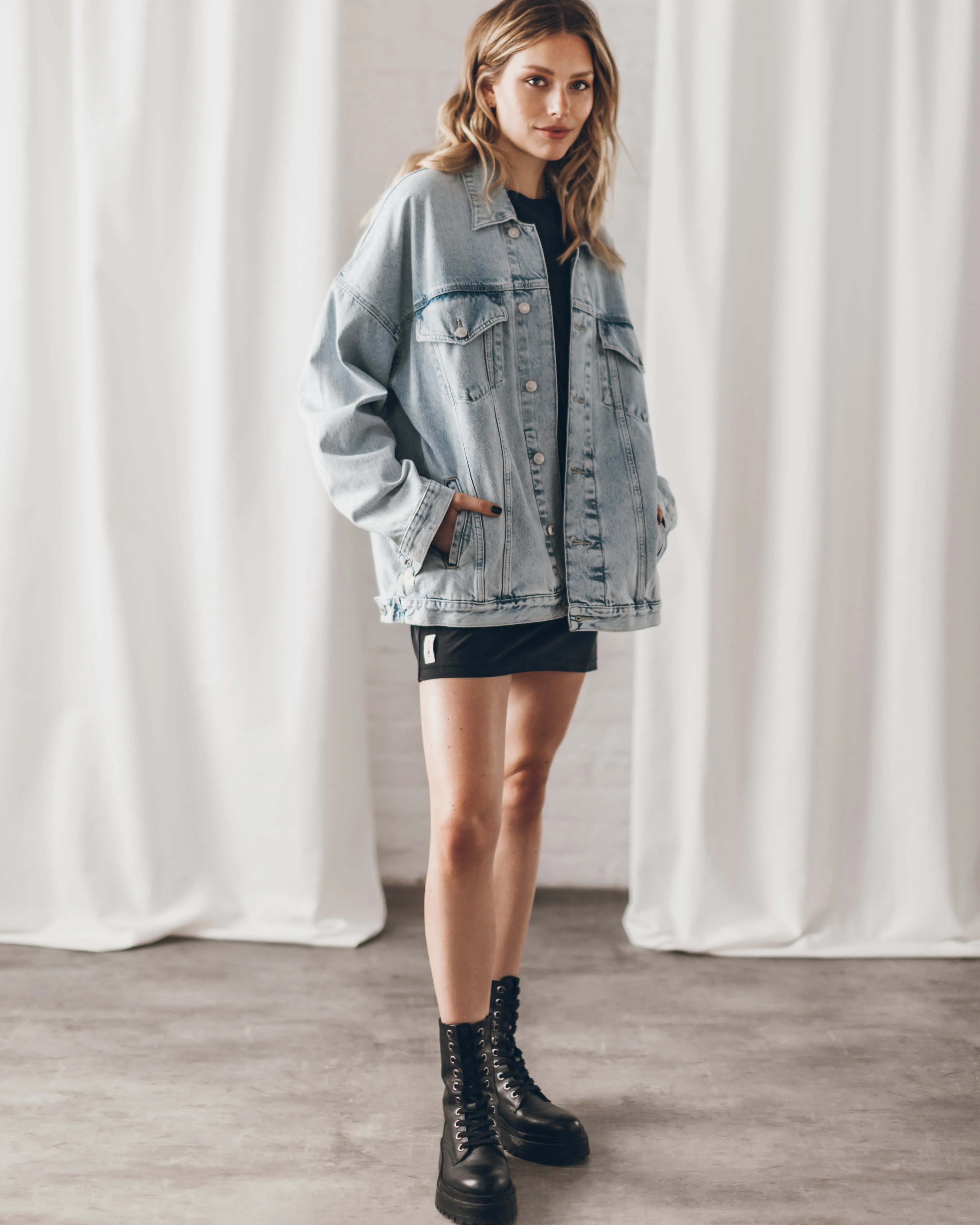 The Blue Oversized Denim Jacket