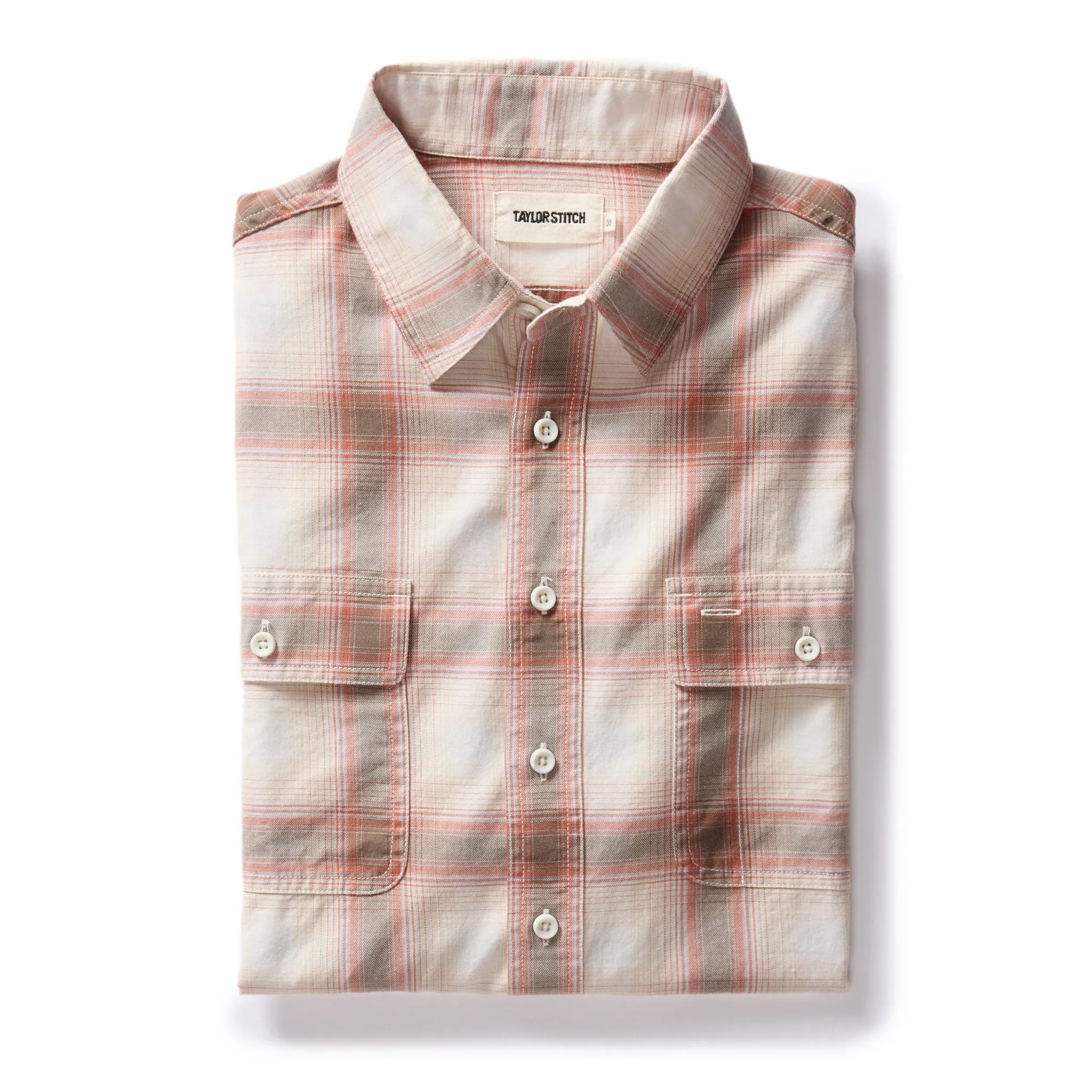 The Craftsman Shirt in Brick Shadow Plaid