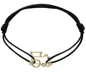 TRENCITO ZAFIRO AZUL CORD BRACELET