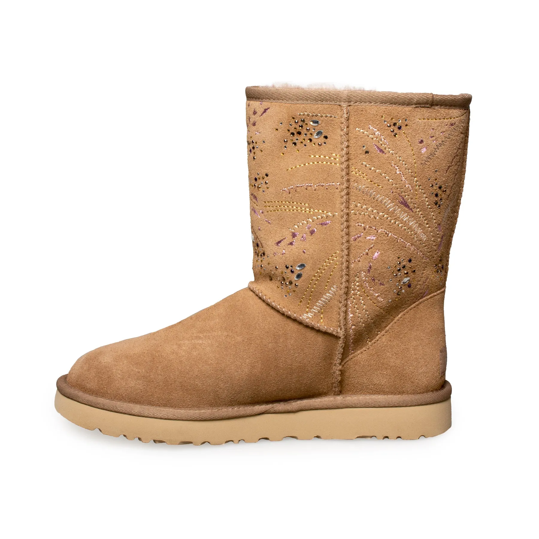 UGG Classic Short Gold Burst Beachwood Boots - Women's