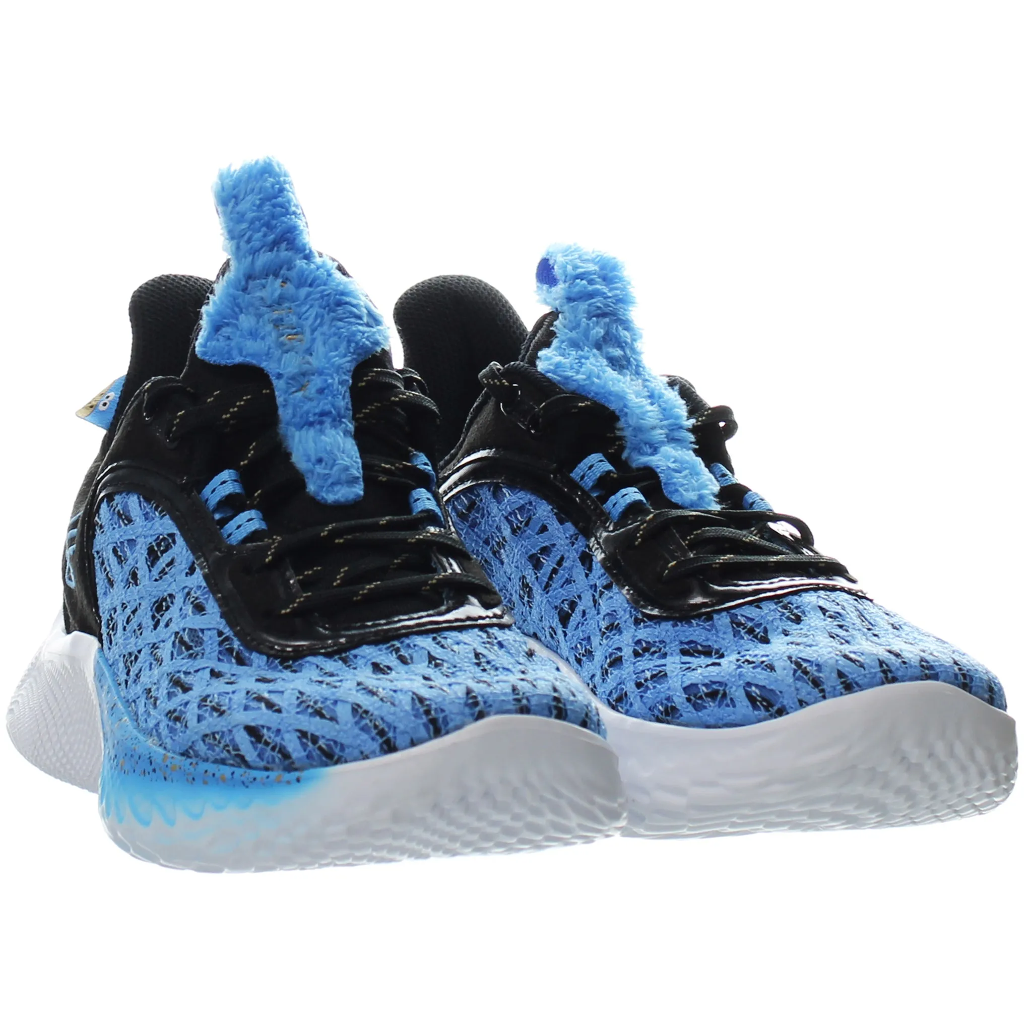 Under Armour Curry Flow 9 Sesame Street Blue Kids Trainers