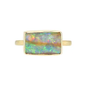 View from a Rainbow Australian Opal Ring