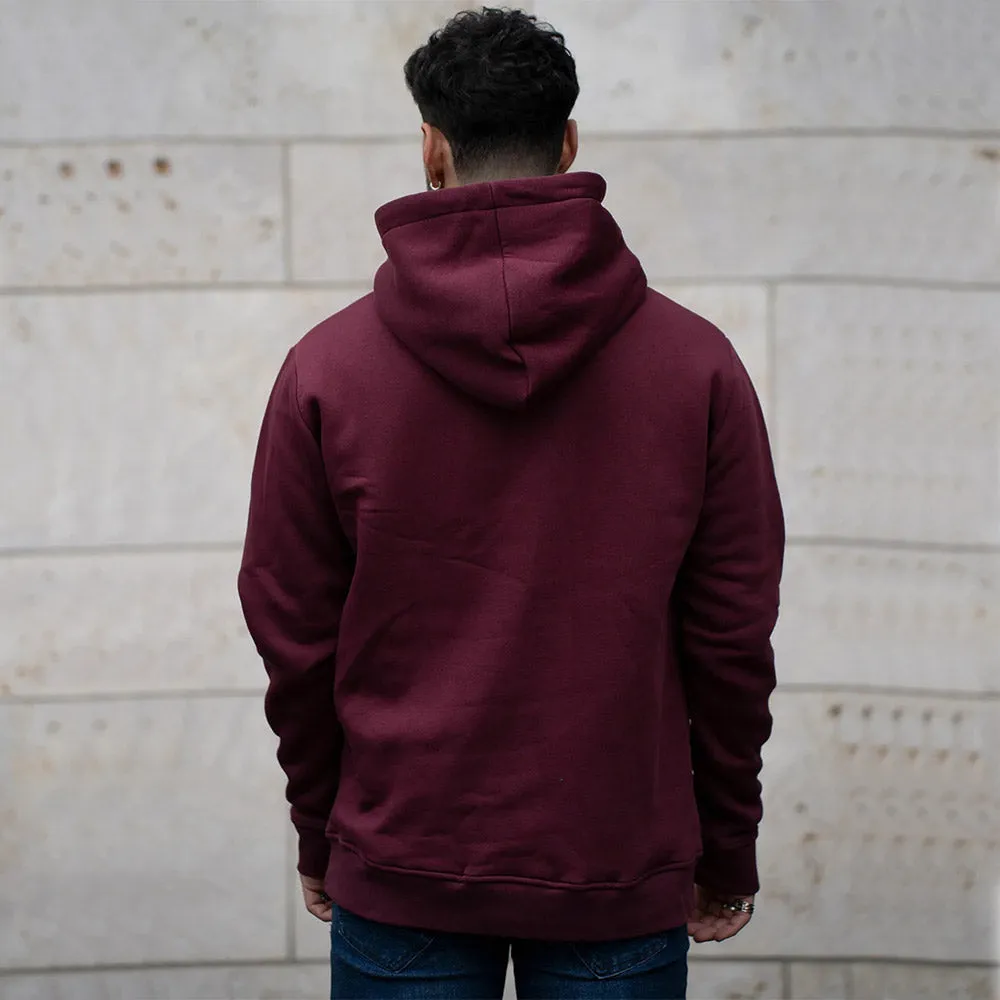 Walker & Hunt - Dark Burgundy Understated Hoodie