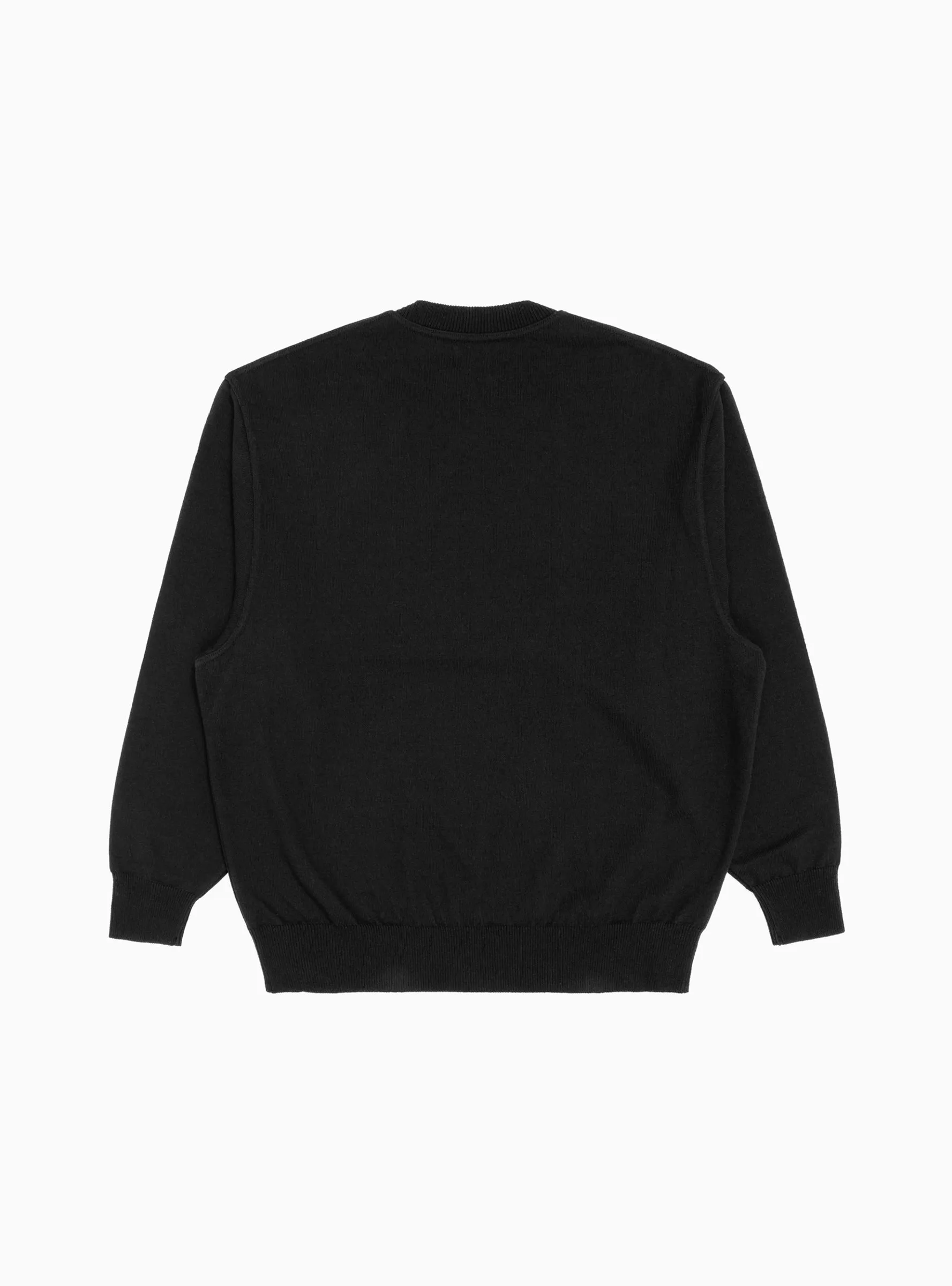 Wave Cotton Sweatshirt Black